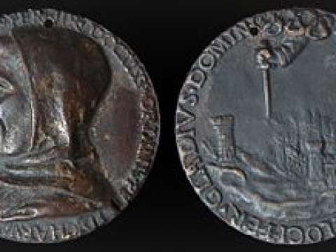 Italian Renaissance Medal of Girolamo Savonarola by Fiorentino. Electrotype, obverse