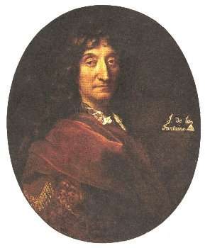 Portrait of La Fontaine attributed to François de Troy