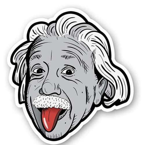Einstein Stickers - Laptop Stickers