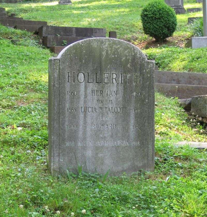 Hollerith's grave at Oak Hill Cemetery in Georgetown in Washington, D.C.