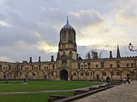 Christ Church, Oxford, which Peel attended 1805–1808, graduating with a double first. He was later MP for the university, 1817–1829.