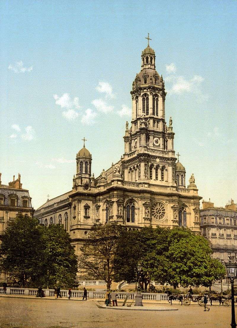 Église de la Sainte-Trinité, Paris, where Bizet's funeral service was held on 5 June 1875
