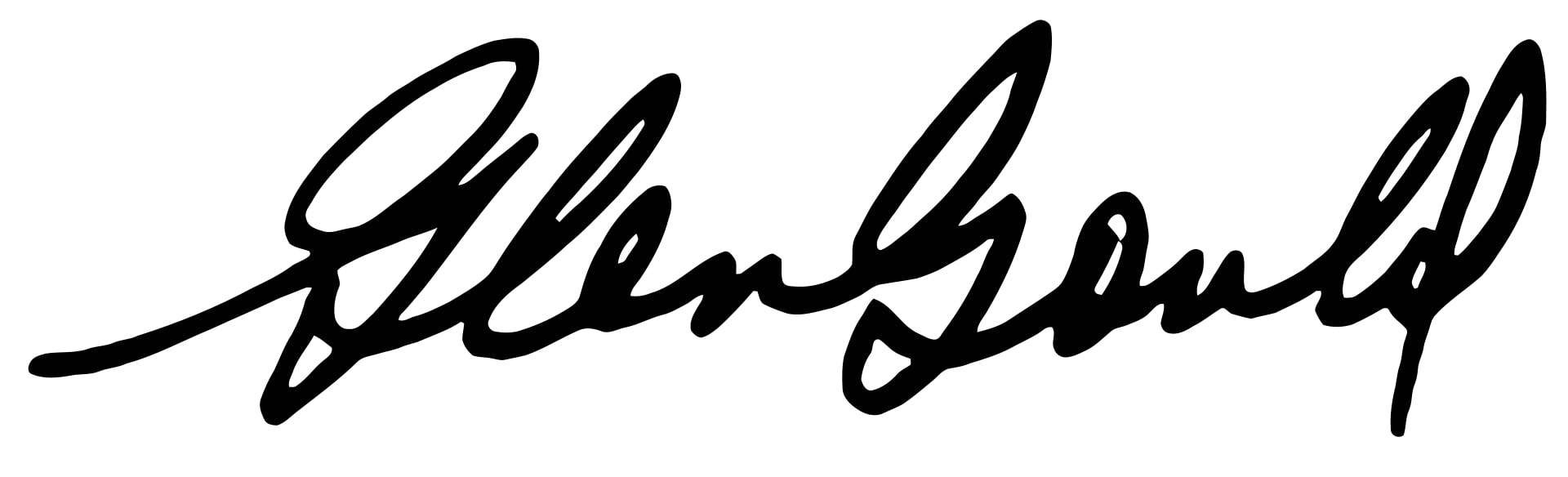 Glenn Gould Signature