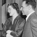 Lipmann with wife in Stockholm in 1953