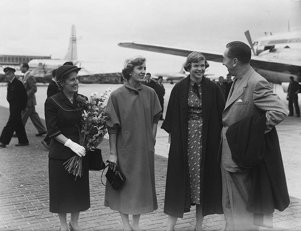 Disney family at Schiphol Airport (1951)