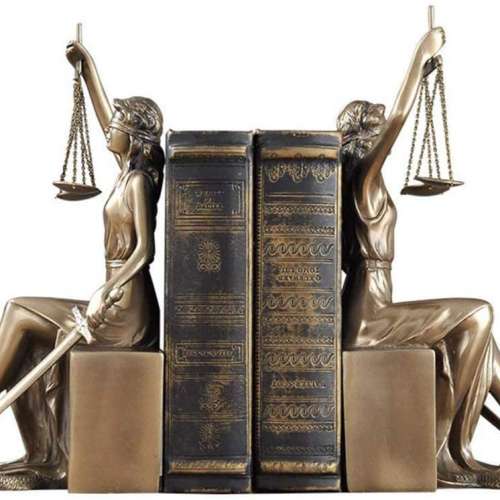 Lady Justice Bookends