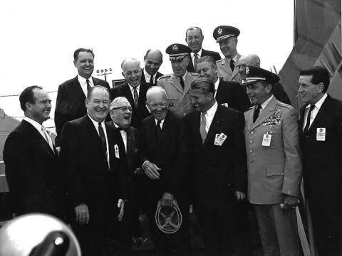 Von Braun with President Dwight D. Eisenhower, 1960