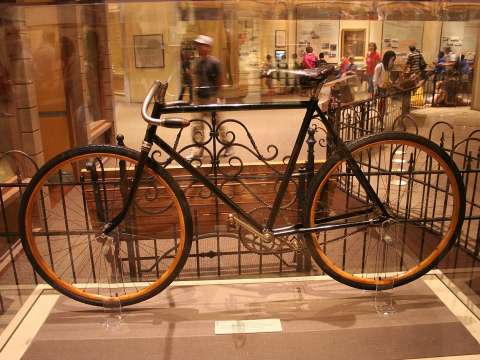 The Wright brothers' bicycle at the National Air and Space Museum