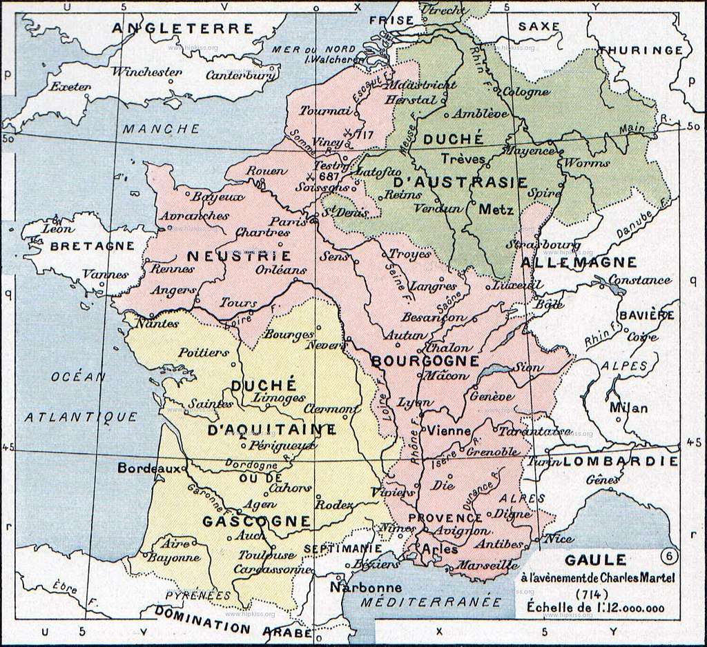 Francia, early 8th century