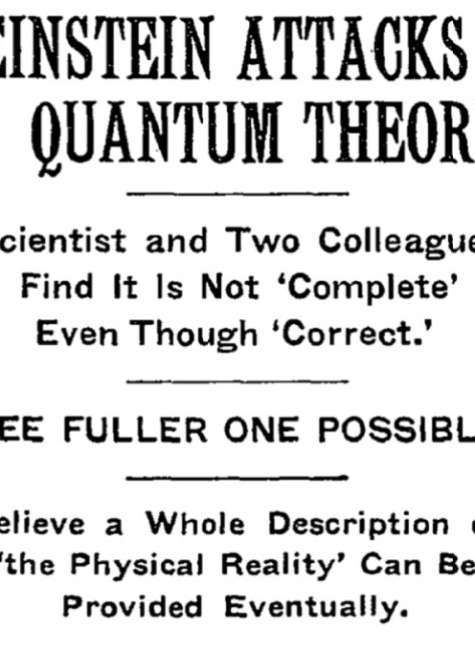 Einstein, Bohr and the war over quantum theory