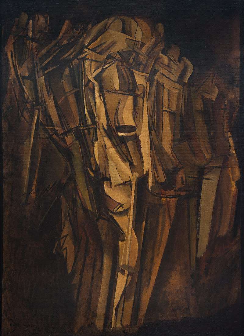 Marcel Duchamp, Nude (Study), Sad Young Man on a Train (Nu [esquisse], jeune homme triste dans un train), 1911–12