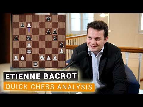 Etienne Bacrot | Post-Game Interview | Schachbundesliga 2018