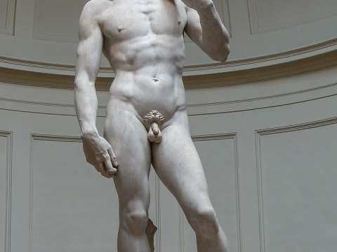 The Statue of David, completed by Michelangelo in 1504, is one of the most renowned works of the Renaissance.