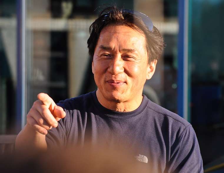 Jackie Chan on the set of Chinese Zodiac (2 May 2012)