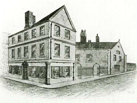 An illustration of Sir Thomas Browne's house in Norwich