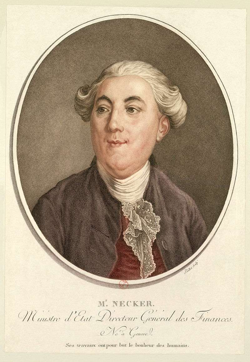 Jacques Necker (1732-1804), State Minister under king Louis XVI of France in 1789