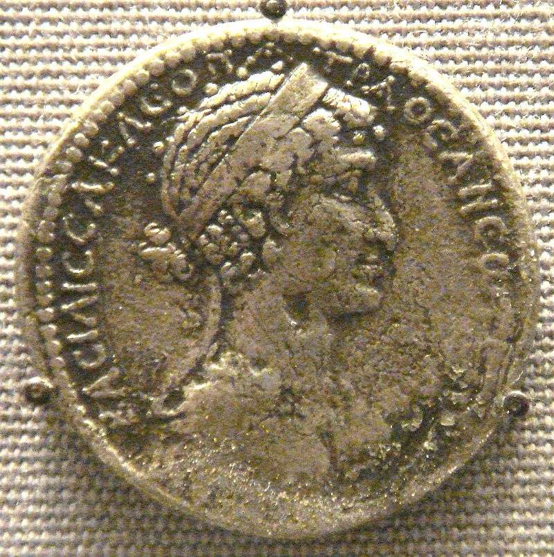 A silver tetradrachm of Cleopatra minted at Ascalon, Israel