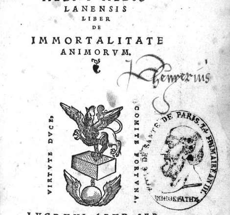 Hieronymi Cardani medici mediolanensis liber de immortalitate animorum