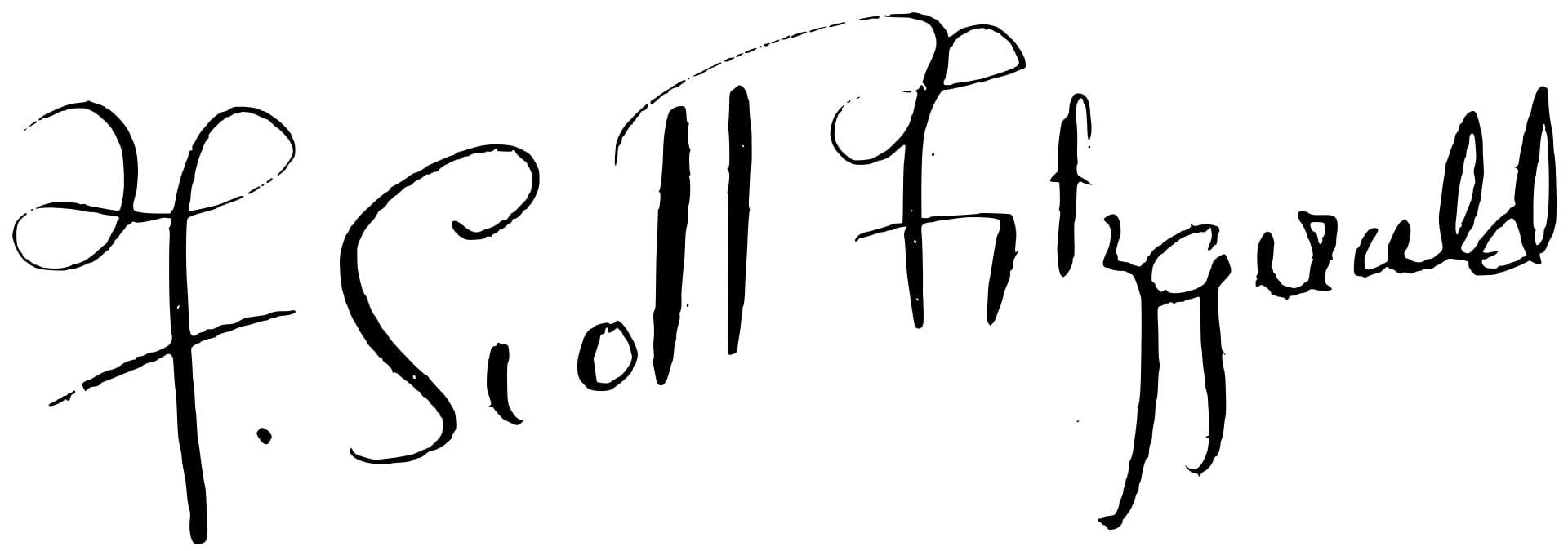 F. Scott Fitzgerald Signature