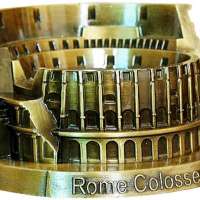 Metal Rome Colosseum Model