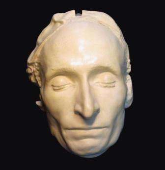 Death mask of Blaise Pascal.