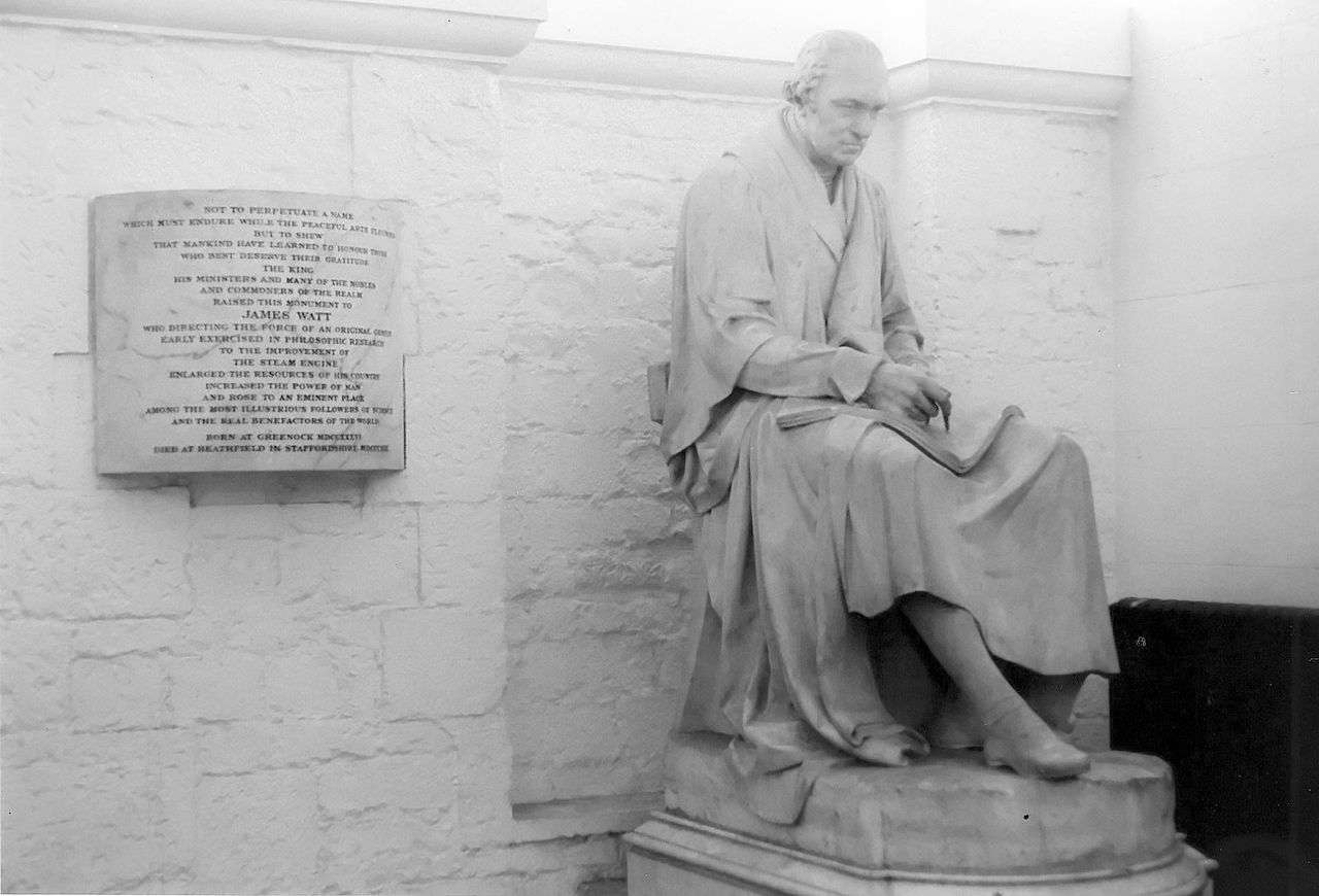 Chantrey's statue of James Watt