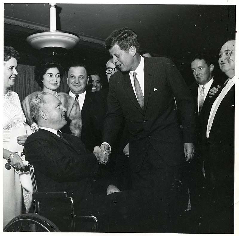 President Kennedy with Boston Mayor John F. Collins (1960–1968) and his wife.