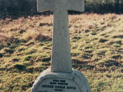  Doyle's grave at Minstead in Hampshire.