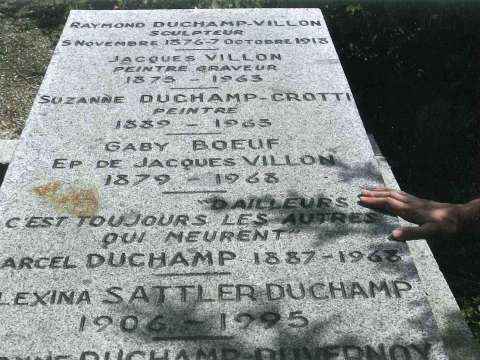 Marcel Duchamp's gravestone Rouen, France