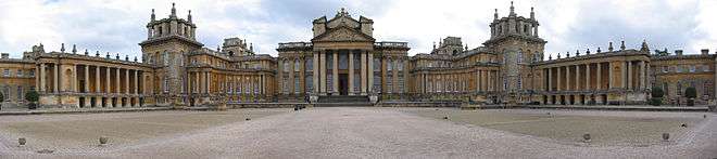 John Vanbrugh's Blenheim Palace. Begun in 1705, but plagued by financial troubles, this 