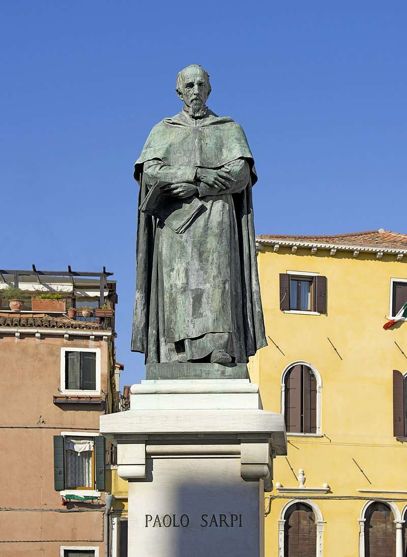 Statue of Paolo Sarpi, Campo Santa Fosca, Venice, near the place where he was stabbed by the pope's assassins