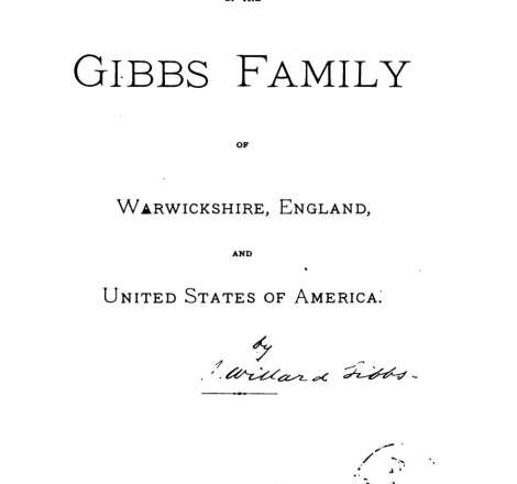 Memoir of the Gibbs Family of Warwickshire