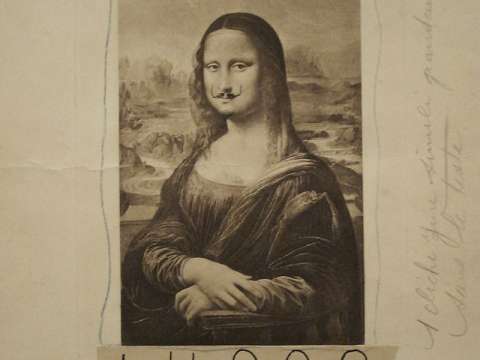 Marcel Duchamp, 1919, L.H.O.O.Q.