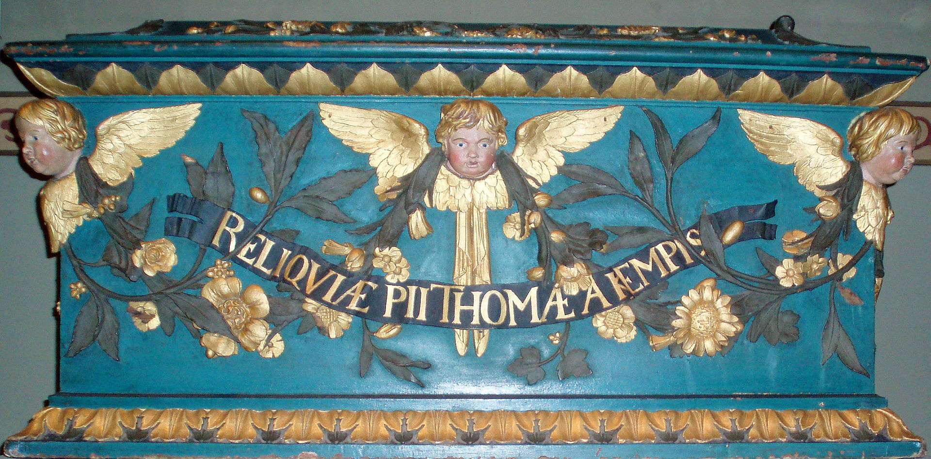 The reliquary with the relics of Thomas à Kempis