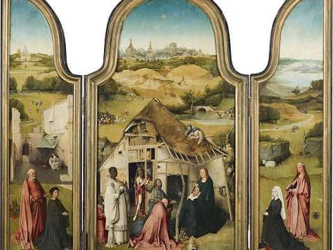 Hieronymus Bosch's Adoration of the Magi which inspired Menotti's Amahl and the Night Visitors