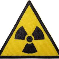 Radioactive Sign Embroidered Iron/Sew On Patch