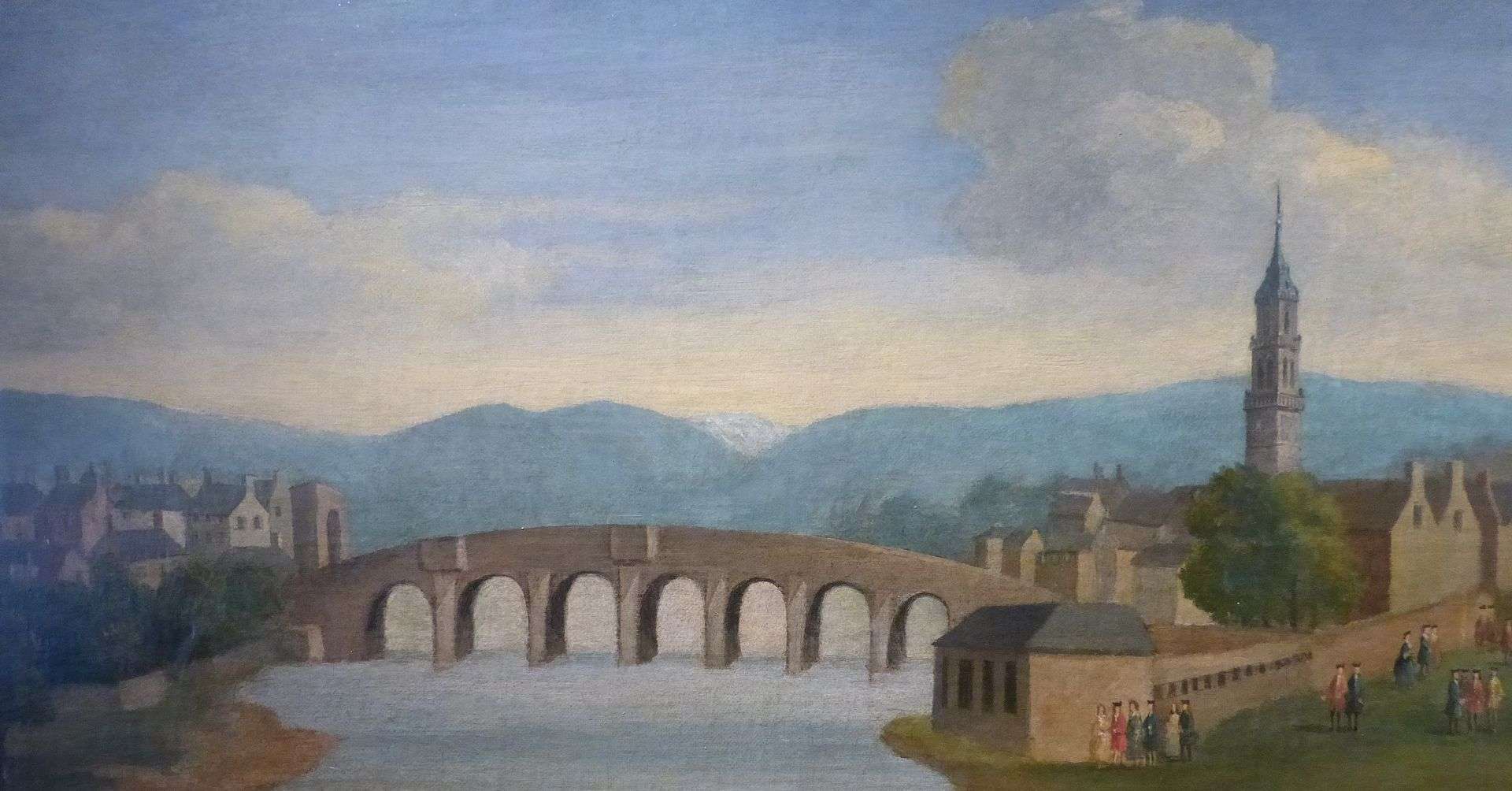 Glasgow Bridge as Defoe might have seen it in the 18th century