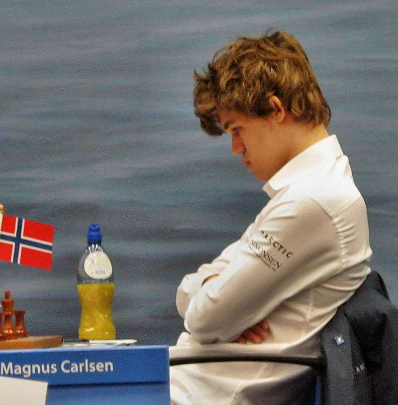 Carlsen at the 74th Tata Steel Chess Tournament in 2012