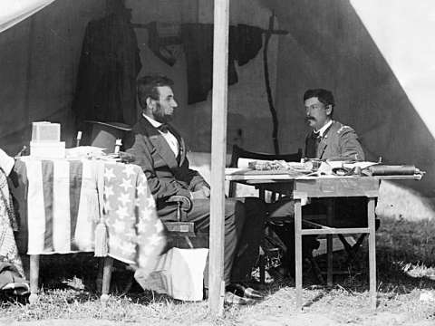 Lincoln and McClellan.