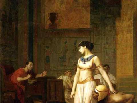 Cleopatra and Caesar (1866), a painting by Jean-Léon Gérôme