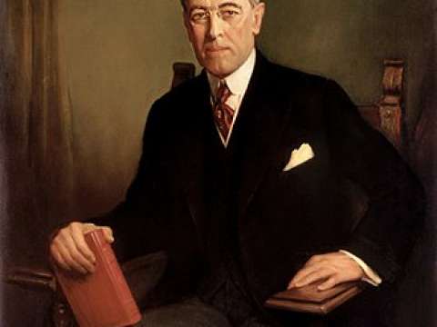 Official presidential portrait of Woodrow Wilson (1913)