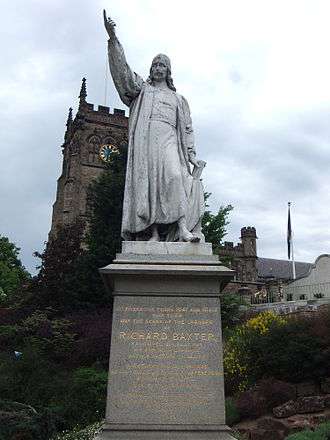 Richard Baxter Statue at St Mary's Church, Kidderminster