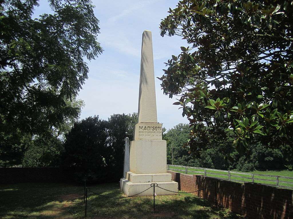Madison's gravestone at Montpelier