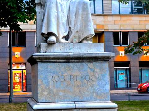Statue of Koch at Robert-Koch-Platz (Robert Koch square) in Berlin