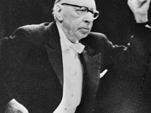 Stravinsky conducting in 1965