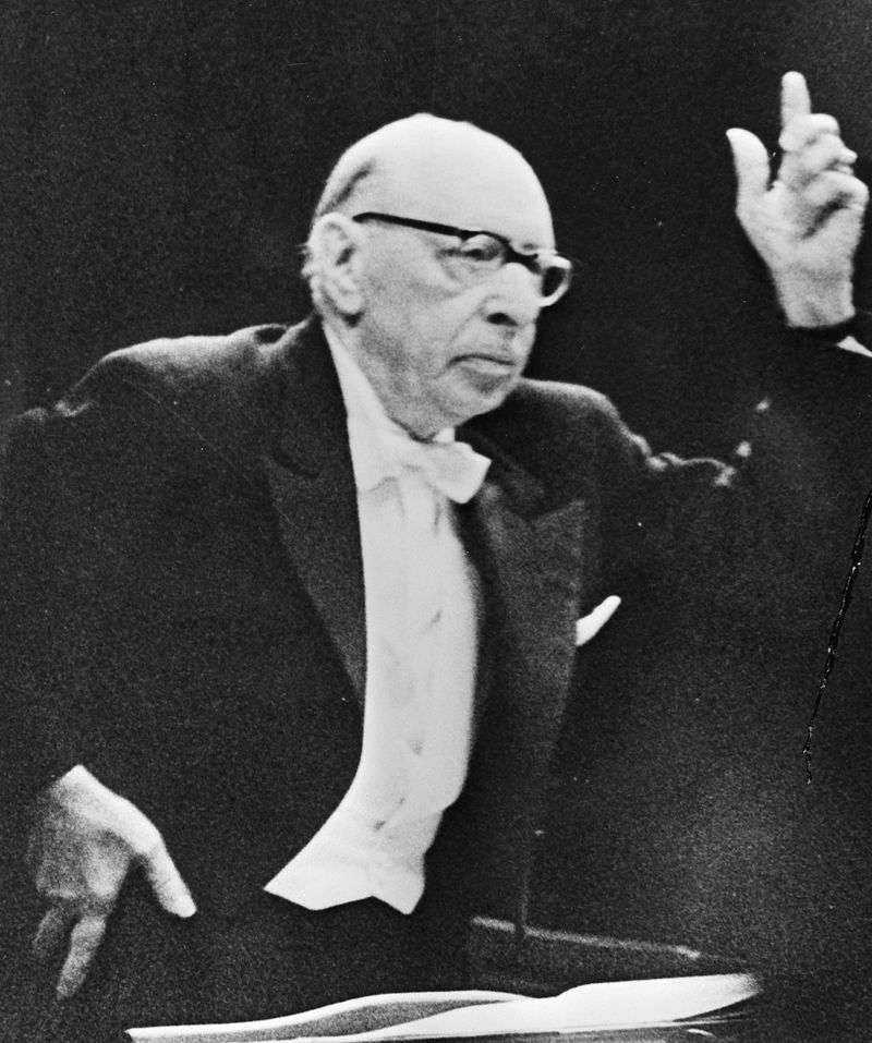 Stravinsky conducting in 1965