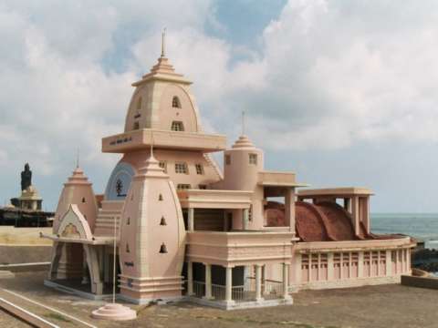 The Gandhi Mandapam, a temple in Kanyakumari, Tamil Nadu in India, was erected to honour M.K. Gandhi.