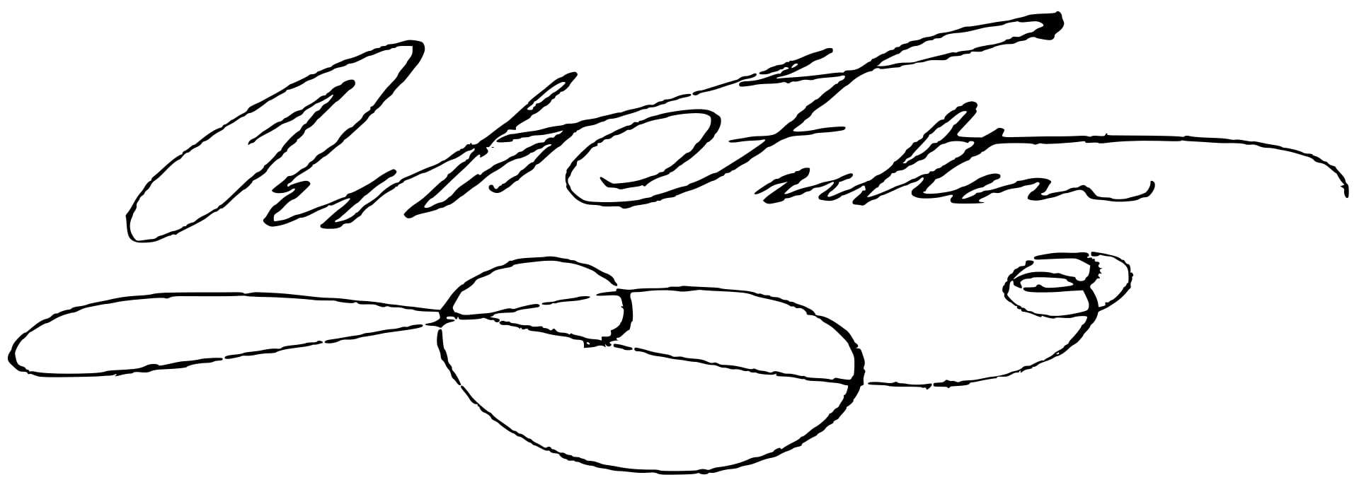 Robert Fulton Signature