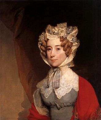 Portrait of Louisa Adams (1821–1826); oil; by Gilbert Stuart