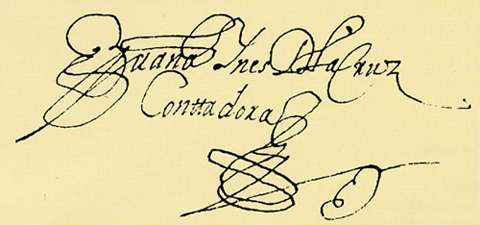 Sor Juana Inés de la Cruz Signature